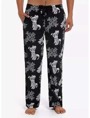 Ghost Grucifix Plush Pajama Pants Size LARGE 36-38 New